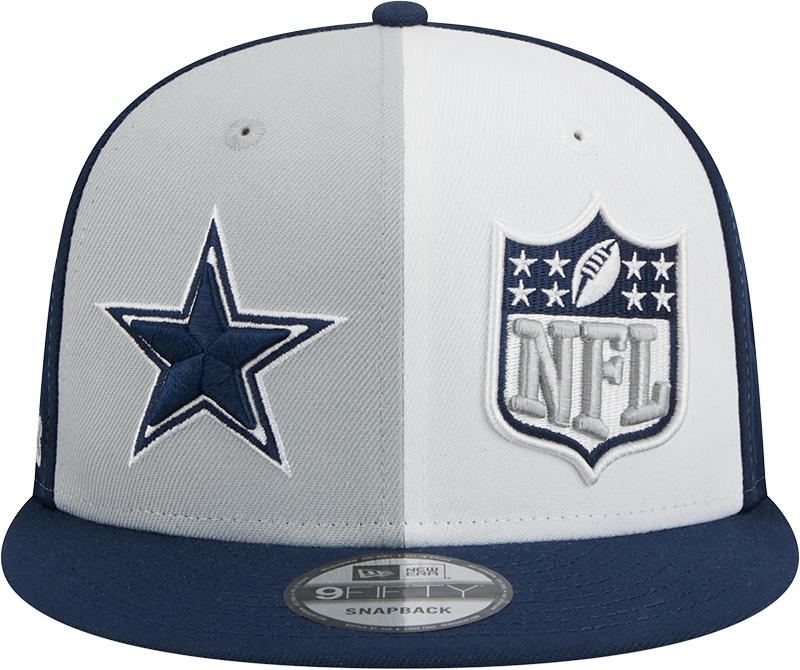 Dallas Cowboys New Era 2023 Sideline 9FIFTY Snapback Hat - Gray/Navy