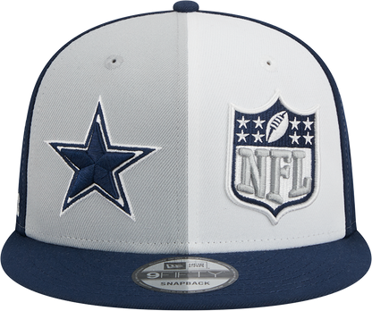 Dallas Cowboys New Era 2023 Sideline 9FIFTY Snapback Hat - Gray/Navy