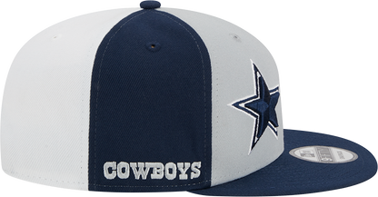 Dallas Cowboys New Era 2023 Sideline 9FIFTY Snapback Hat - Gray/Navy