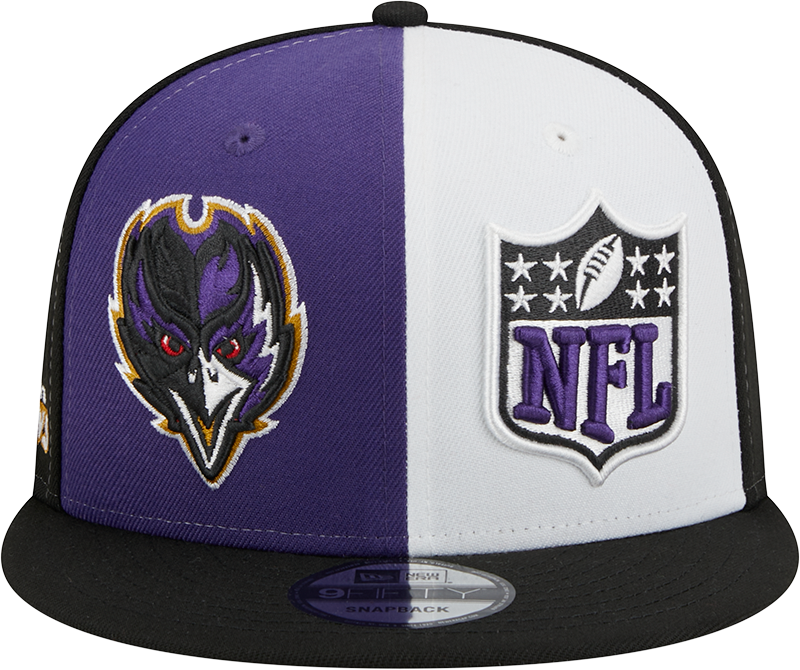 Baltimore Ravens New Era 2023 Sideline 9FIFTY Snapback Hat - Purple/Black