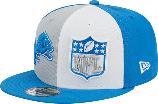 Detroit Lions New Era 2023 Sideline 9FIFTY Snapback Hat - Gray/Blue