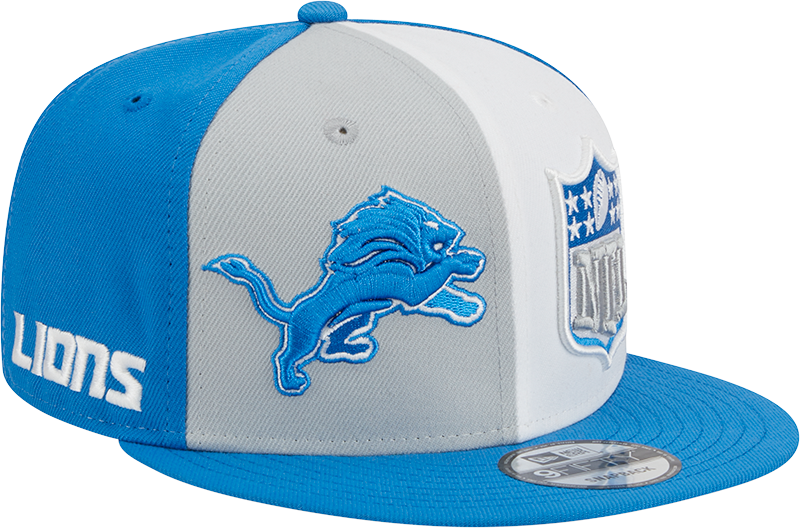 Detroit Lions New Era 2023 Sideline 9FIFTY Snapback Hat - Gray/Blue