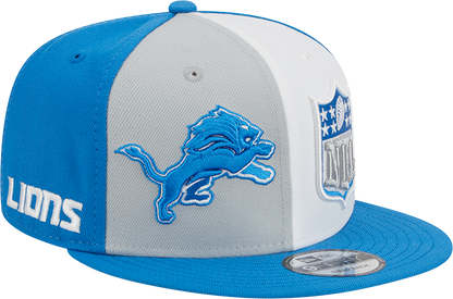 Detroit Lions New Era 2023 Sideline 9FIFTY Snapback Hat - Gray/Blue