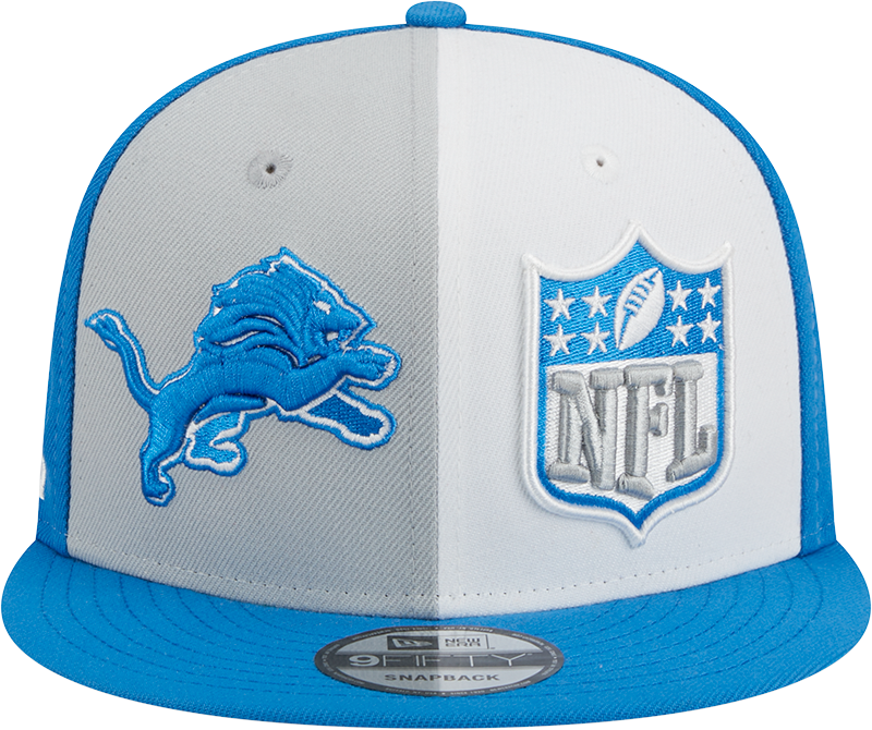 Detroit Lions New Era 2023 Sideline 9FIFTY Snapback Hat - Gray/Blue