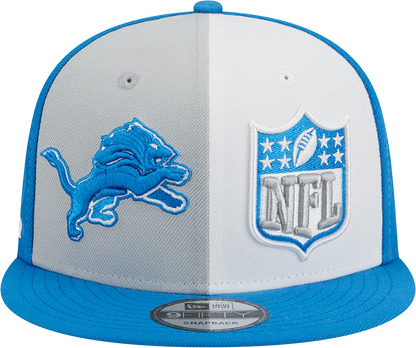 Detroit Lions New Era 2023 Sideline 9FIFTY Snapback Hat - Gray/Blue