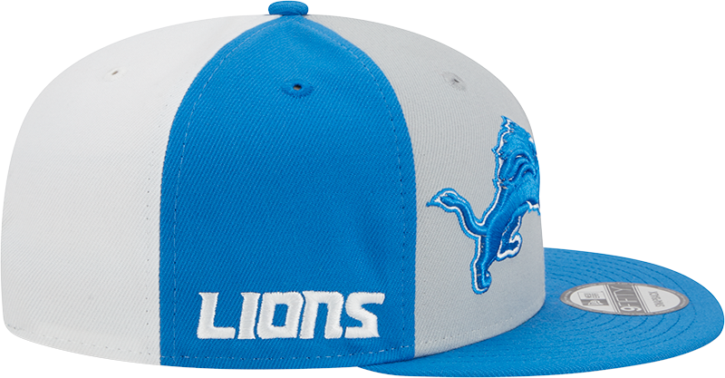 Detroit Lions New Era 2023 Sideline 9FIFTY Snapback Hat - Gray/Blue