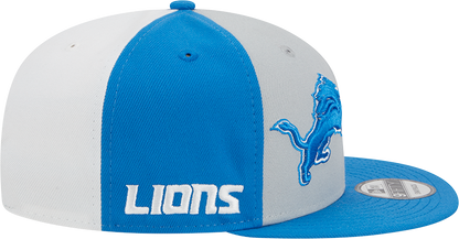 Detroit Lions New Era 2023 Sideline 9FIFTY Snapback Hat - Gray/Blue