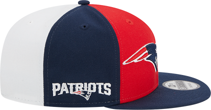 New England Patriots New Era 2023 Sideline 9FIFTY Snapback Hat - Red/Navy