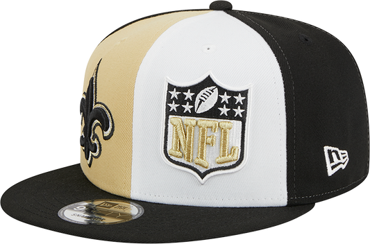 New Orleans Saints New Era 2023 Sideline 9FIFTY Snapback Hat - Gold/Black