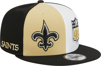 New Orleans Saints New Era 2023 Sideline 9FIFTY Snapback Hat - Gold/Black