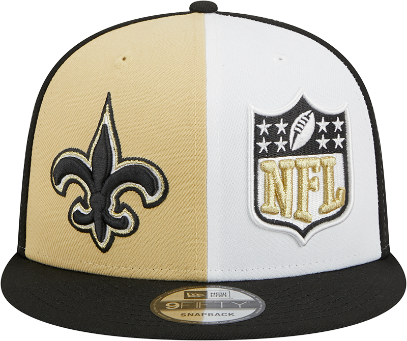 New Orleans Saints New Era 2023 Sideline 9FIFTY Snapback Hat - Gold/Black