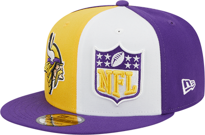 Minnesota Vikings New Era 2023 Sideline 9FIFTY Snapback Hat - Gold/Purple