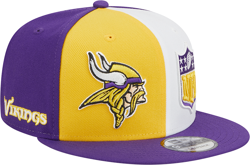 Minnesota Vikings New Era 2023 Sideline 9FIFTY Snapback Hat - Gold/Purple