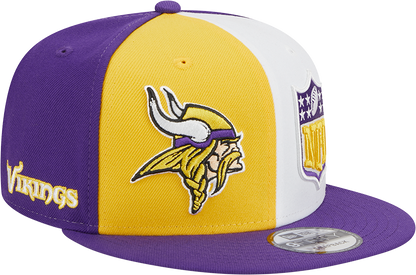 Minnesota Vikings New Era 2023 Sideline 9FIFTY Snapback Hat - Gold/Purple