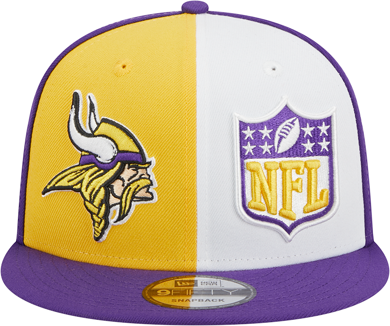 Minnesota Vikings New Era 2023 Sideline 9FIFTY Snapback Hat - Gold/Purple