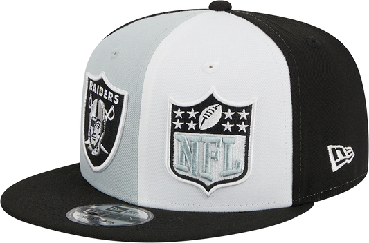 Las Vegas Raiders New Era 2023 Sideline 9FIFTY Snapback Hat - Gray/Black