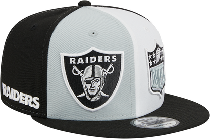 Las Vegas Raiders New Era 2023 Sideline 9FIFTY Snapback Hat - Gray/Black