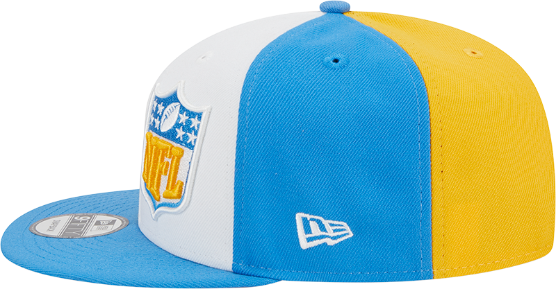 Los Angeles Chargers New Era 2023 Sideline 9FIFTY Snapback Hat - Gold/Powder Blue