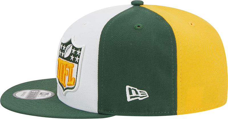 Green Bay Packers New Era 2023 Sideline 9FIFTY Snapback Hat - Gold/Green