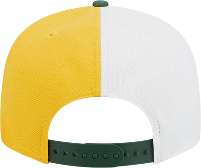 Green Bay Packers New Era 2023 Sideline 9FIFTY Snapback Hat - Gold/Green