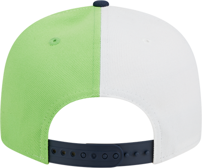 Seattle Seahawks New Era 2023 Sideline 9FIFTY Snapback Hat - Neon Green/College Navy