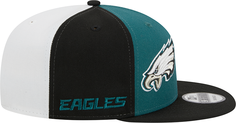 Philadelphia Eagles New Era 2023 Sideline 9FIFTY Snapback Hat - Midnight Green/Black