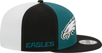 Philadelphia Eagles New Era 2023 Sideline 9FIFTY Snapback Hat - Midnight Green/Black