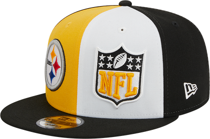 Pittsburgh Steelers New Era 2023 Sideline 9FIFTY Snapback Hat - Gold/Black