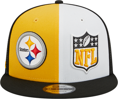 Pittsburgh Steelers New Era 2023 Sideline 9FIFTY Snapback Hat - Gold/Black