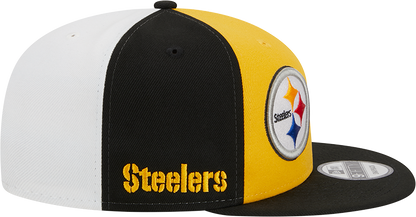 Pittsburgh Steelers New Era 2023 Sideline 9FIFTY Snapback Hat - Gold/Black