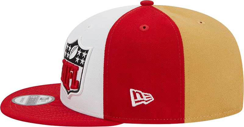 San Francisco 49ers New Era 2023 Sideline 9FIFTY Snapback Hat - Gold/Scarlet