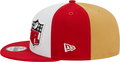 San Francisco 49ers New Era 2023 Sideline 9FIFTY Snapback Hat - Gold/Scarlet