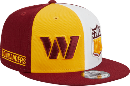 Washington Commanders New Era 2023 Sideline 9FIFTY Snapback Hat - Gold/Burgundy