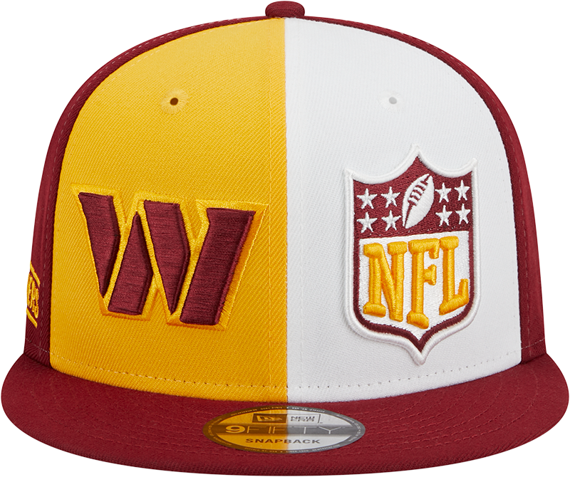 Washington Commanders New Era 2023 Sideline 9FIFTY Snapback Hat - Gold/Burgundy