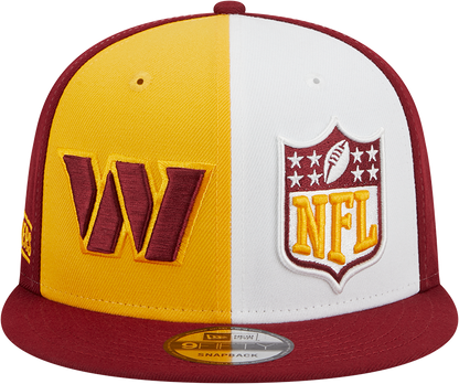 Washington Commanders New Era 2023 Sideline 9FIFTY Snapback Hat - Gold/Burgundy