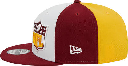 Washington Commanders New Era 2023 Sideline 9FIFTY Snapback Hat - Gold/Burgundy