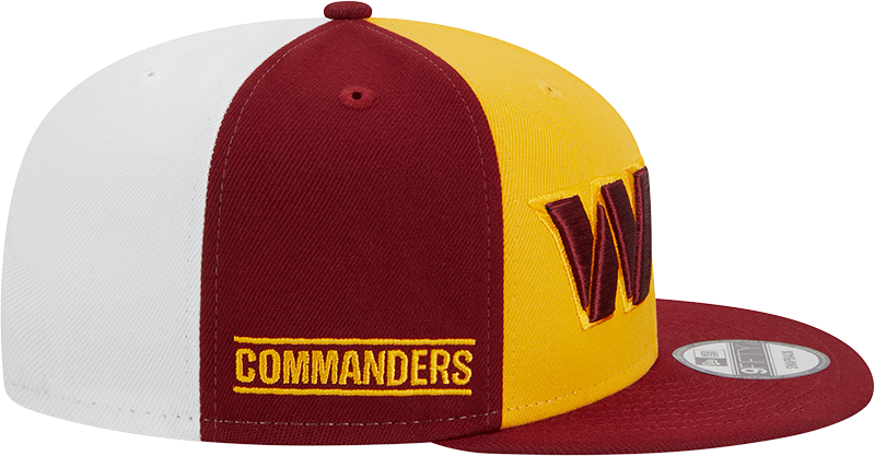 Washington Commanders New Era 2023 Sideline 9FIFTY Snapback Hat - Gold/Burgundy