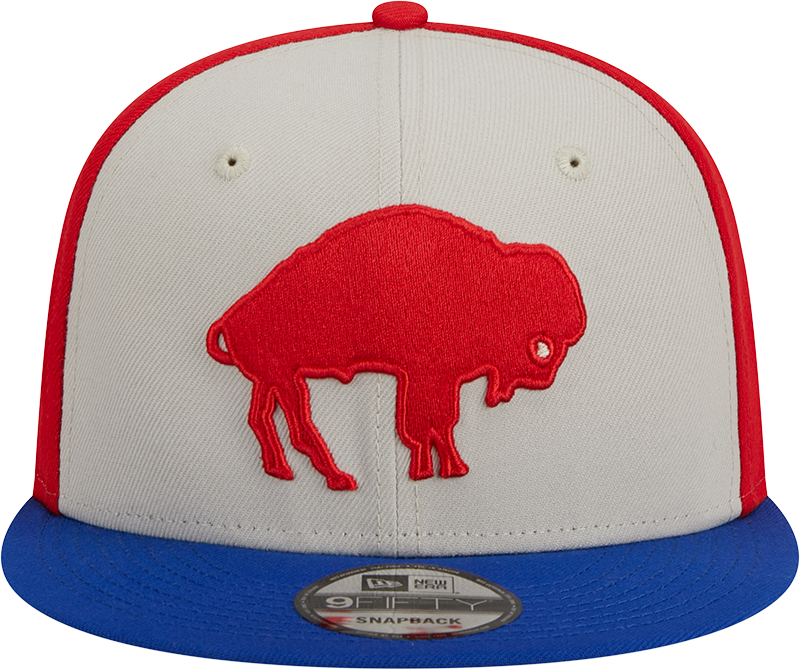 Buffalo Bills New Era 2023 Sideline Historic 9FIFTY Snapback Hat - Cream/Royal