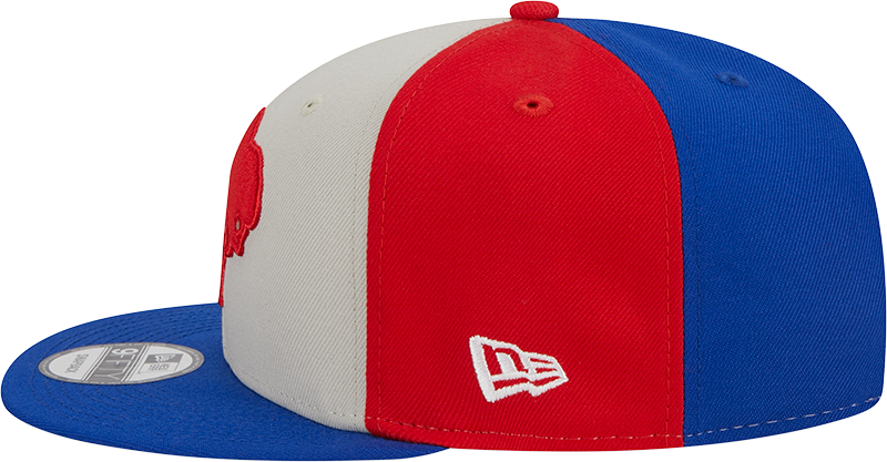 Buffalo Bills New Era 2023 Sideline Historic 9FIFTY Snapback Hat - Cream/Royal