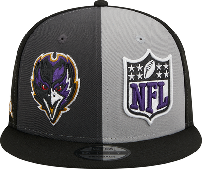 Baltimore Ravens New Era 2023 Sideline 9FIFTY Snapback Hat - Gray/Black