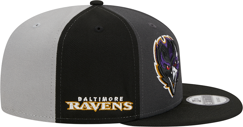 Baltimore Ravens New Era 2023 Sideline 9FIFTY Snapback Hat - Gray/Black