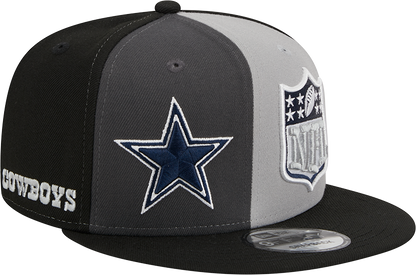 Dallas Cowboys New Era 2023 Sideline 9FIFTY Snapback Hat - Gray/Black