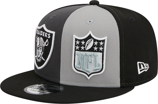 Las Vegas Raiders New Era 2023 Sideline 9FIFTY Snapback Hat - Gray/Black