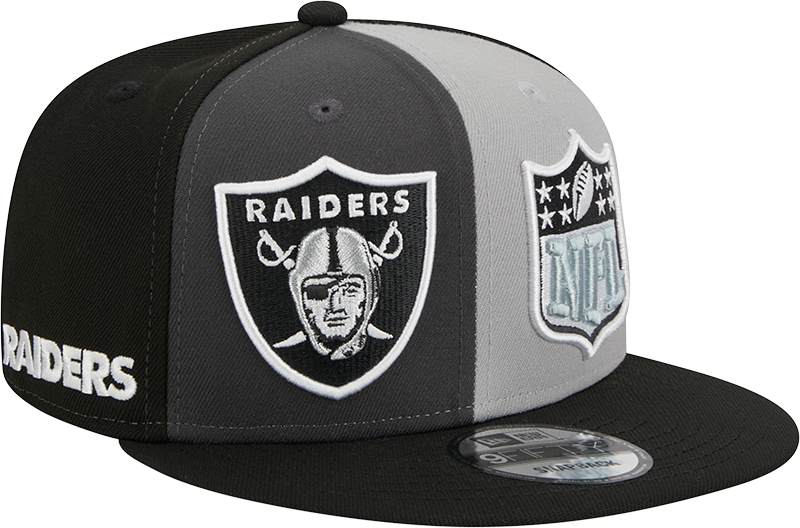 Las Vegas Raiders New Era 2023 Sideline 9FIFTY Snapback Hat - Gray/Black