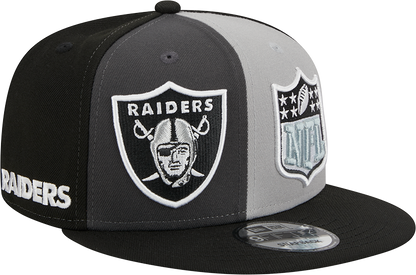 Las Vegas Raiders New Era 2023 Sideline 9FIFTY Snapback Hat - Gray/Black