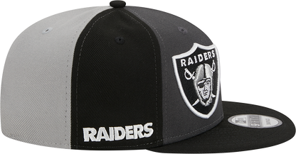 Las Vegas Raiders New Era 2023 Sideline 9FIFTY Snapback Hat - Gray/Black