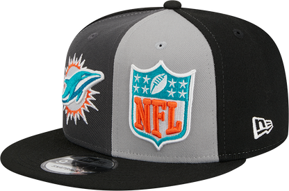 Miami Dolphins New Era 2023 Sideline 9FIFTY Snapback Hat - Gray/Black