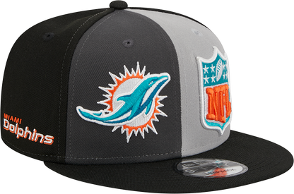 Miami Dolphins New Era 2023 Sideline 9FIFTY Snapback Hat - Gray/Black