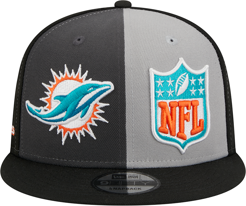 Miami Dolphins New Era 2023 Sideline 9FIFTY Snapback Hat - Gray/Black