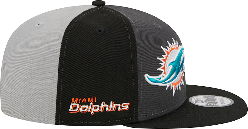 Miami Dolphins New Era 2023 Sideline 9FIFTY Snapback Hat - Gray/Black